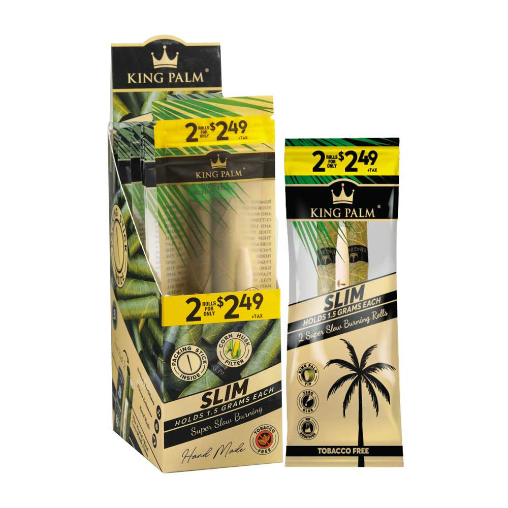 King Palm 2/2.49 Pouch 2 Slim Rolls (20/2ct)