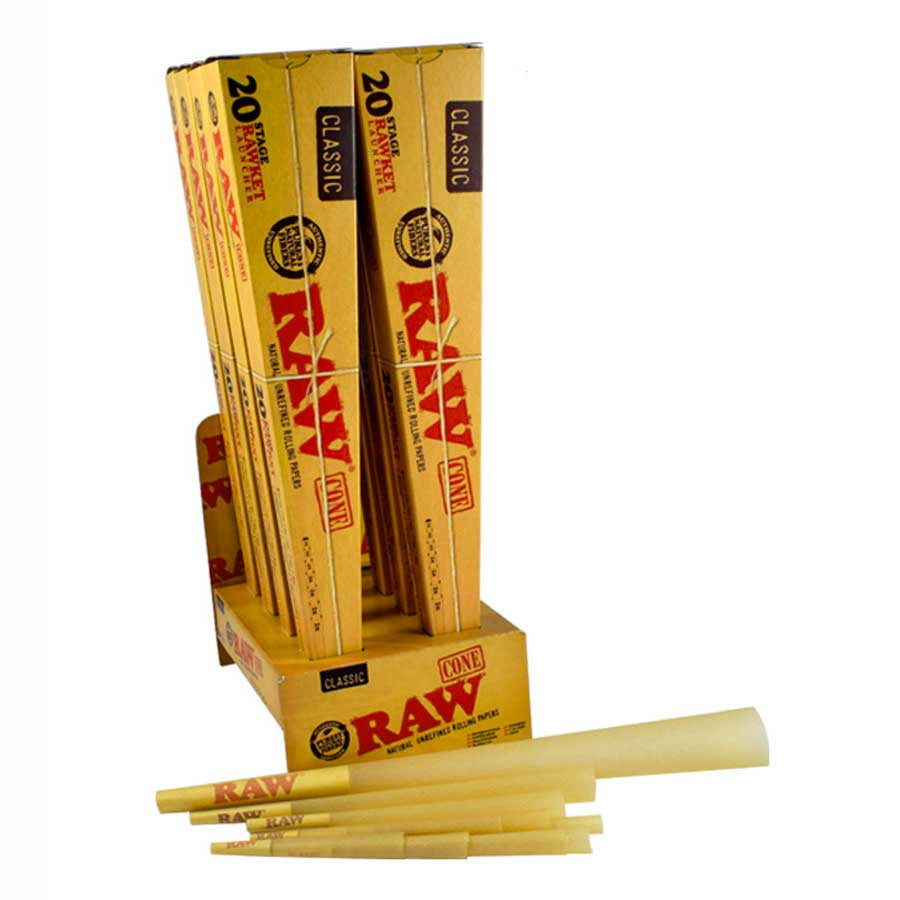 Raw Cone 20 Stage Rawket Launcher 8pk/20ct