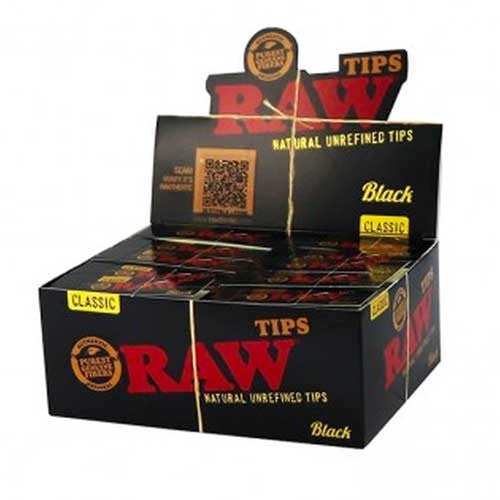 Raw Tips Black 50ct/Box