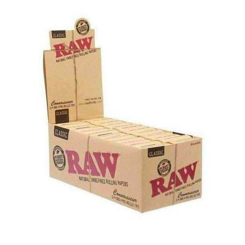 Raw 1 1/4 Connoisseur Classic + Tips (24ct/Box)