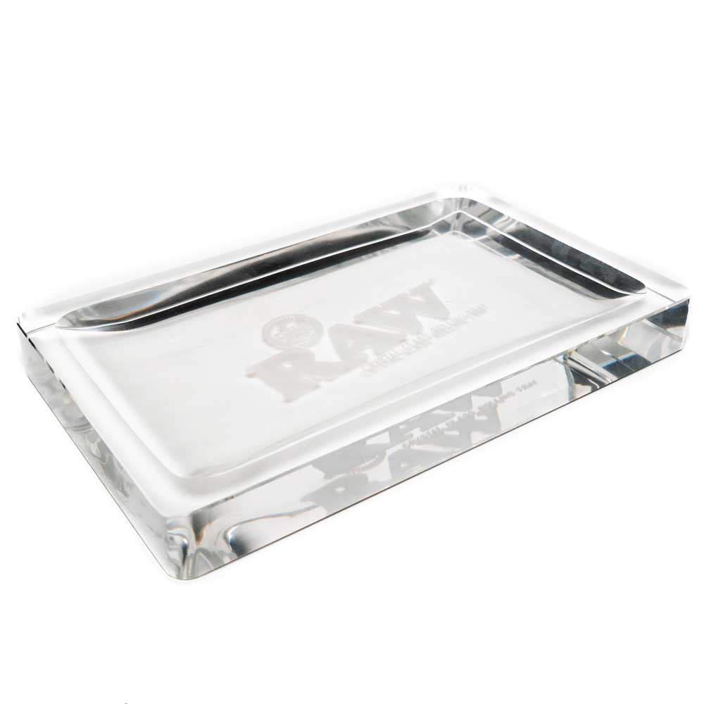 RAW Rolling Tray Crystal THICK Glass