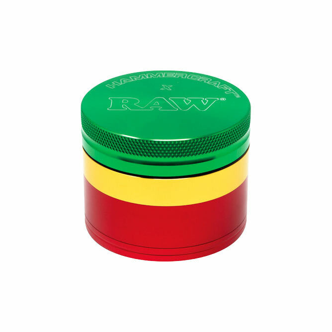 RAW x Hammercraft 2inch 4pc Grinder - Rasta