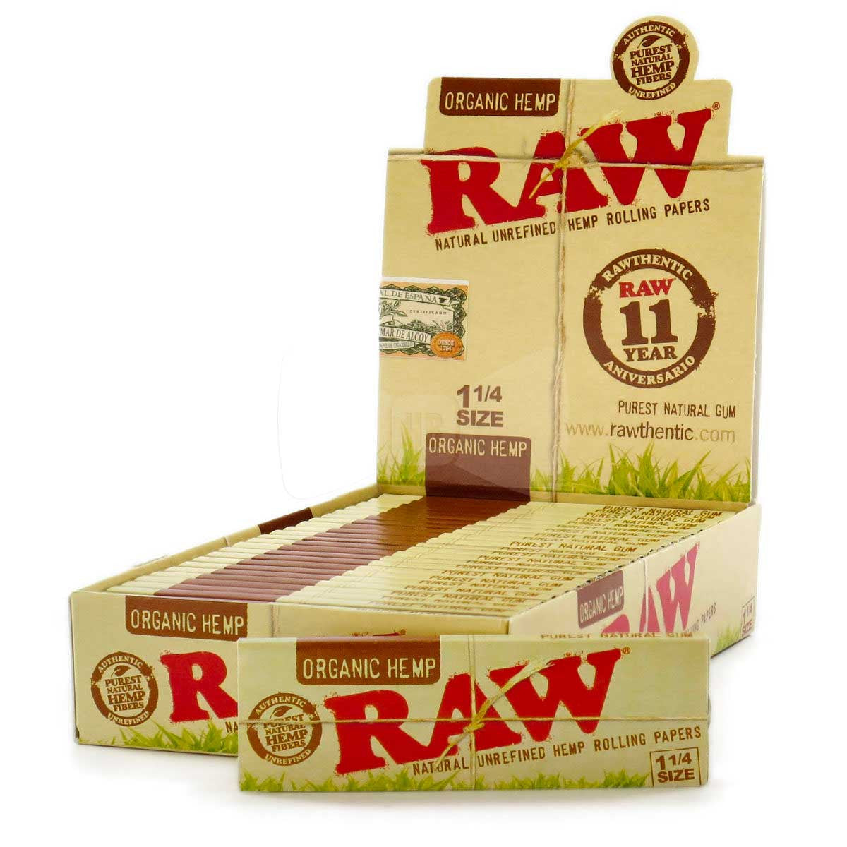 RAW Reg 1 1/4 Organic