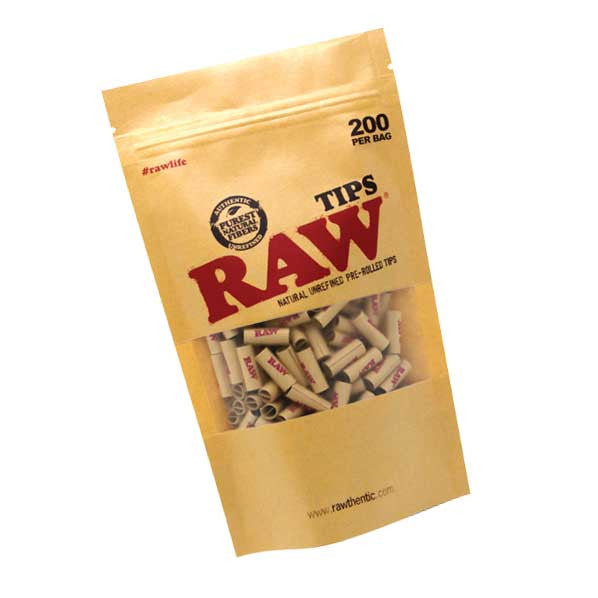 Raw Tips Prerolled Bag 200ct