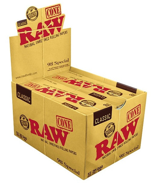 RAW Cone 98 Special 12pk/20Pc