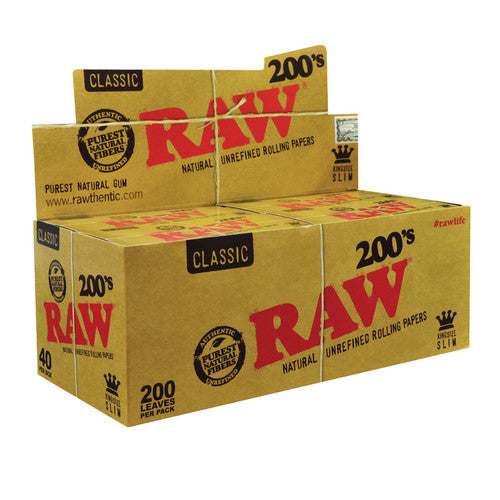 RAW King Slim 200S 40ct