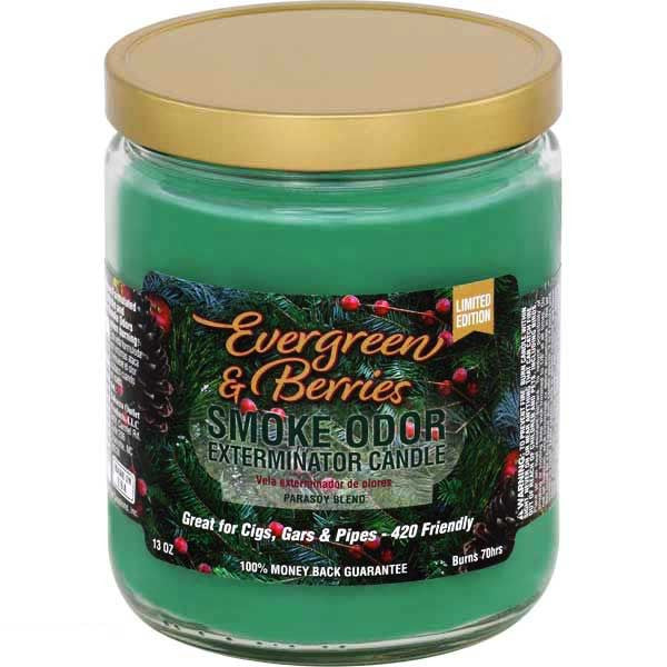 Smoke Odor Exterminator 13oz Evergreen & Berries Jar