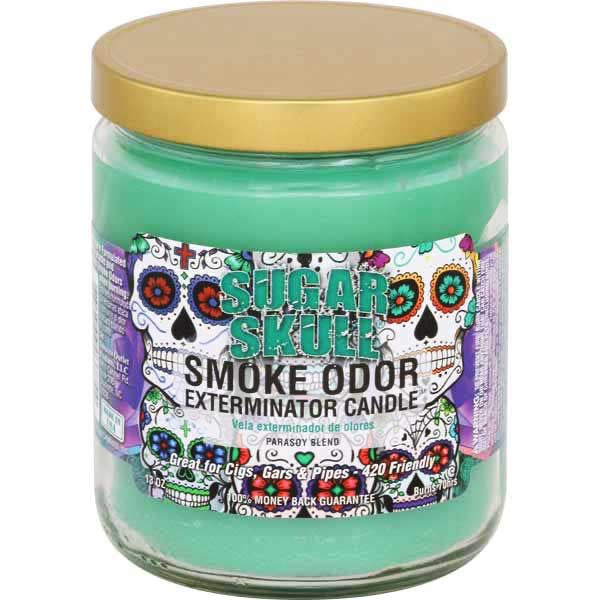 Smoke Odor Exterminator 13oz Sugar Skull Jar