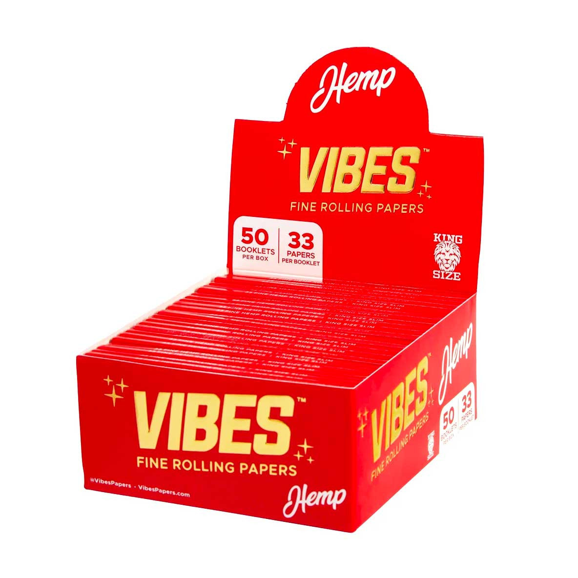 VIBES Papers King Size Slim Hemp 50/33ct