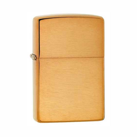 Zippo Reg Br Fn Brs Wo/Sb 204B