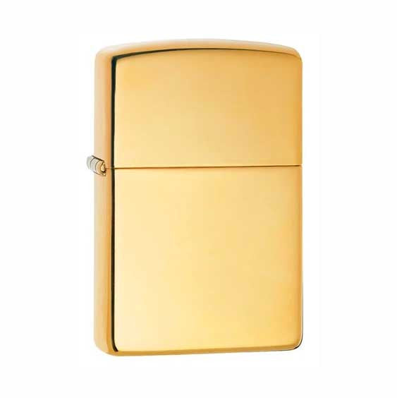 Zippo Reg H Pol Brs Wo/Sb 254B