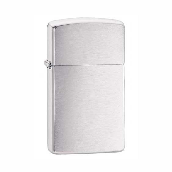 Zippo Slim Br Finish Chr 1600