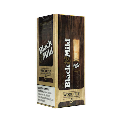 Black & Mild Box Wood Tip Reg 25ct