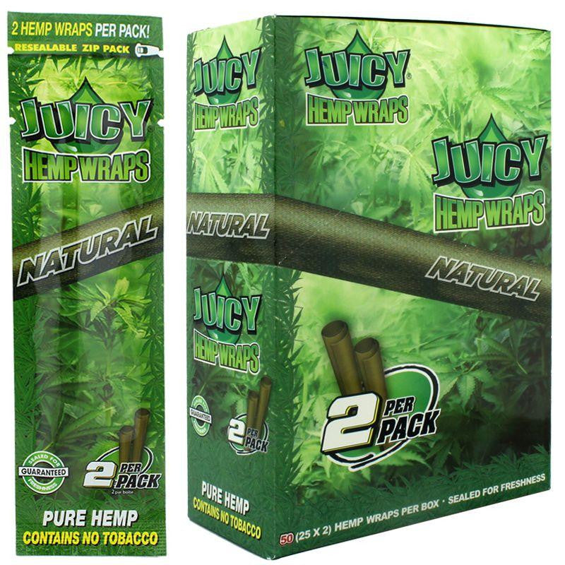 Juicy Hemp Wraps Natural 25/2pk