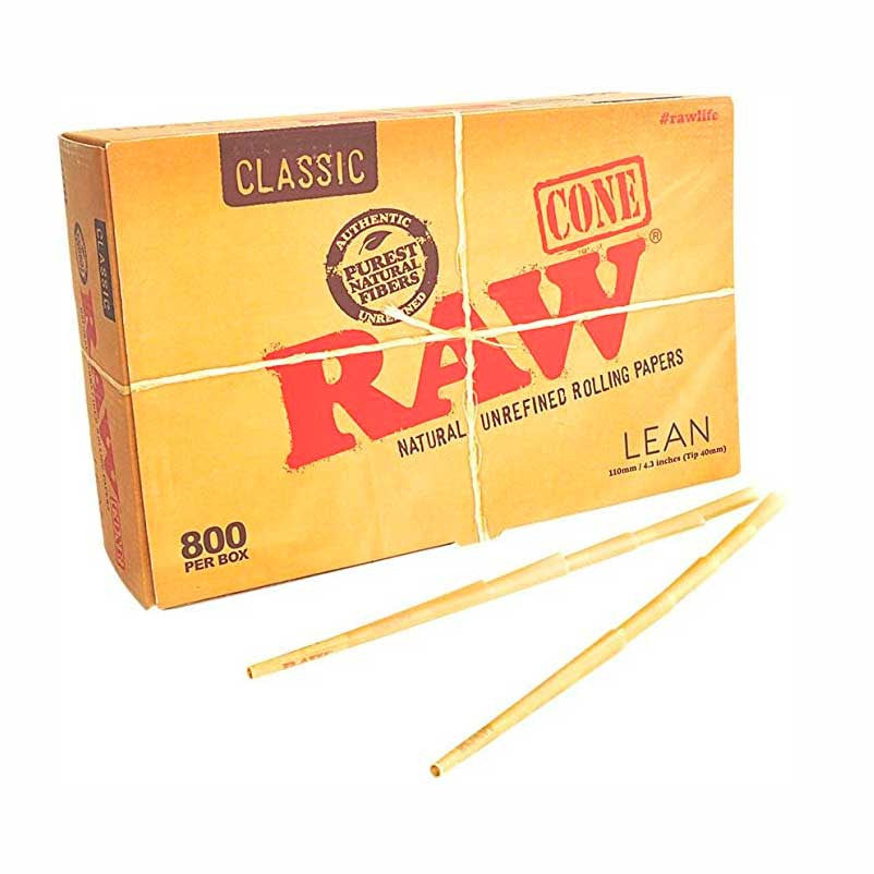 Raw Cone Lean Size Bulk 800ct Classic